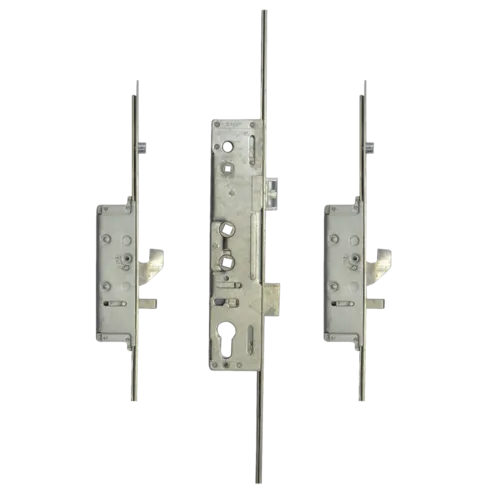 LOCKMASTER Lever Operated Latch & Deadbolt Twin Spindle - 2 Hook 2 Anti-Lift 2 Roller