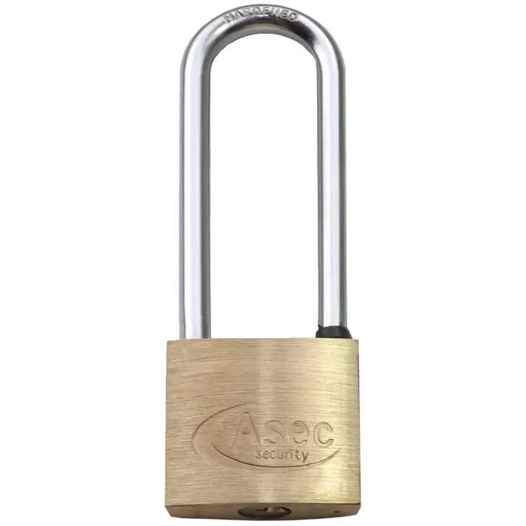 ASEC KA Long Shackle Brass Padlock