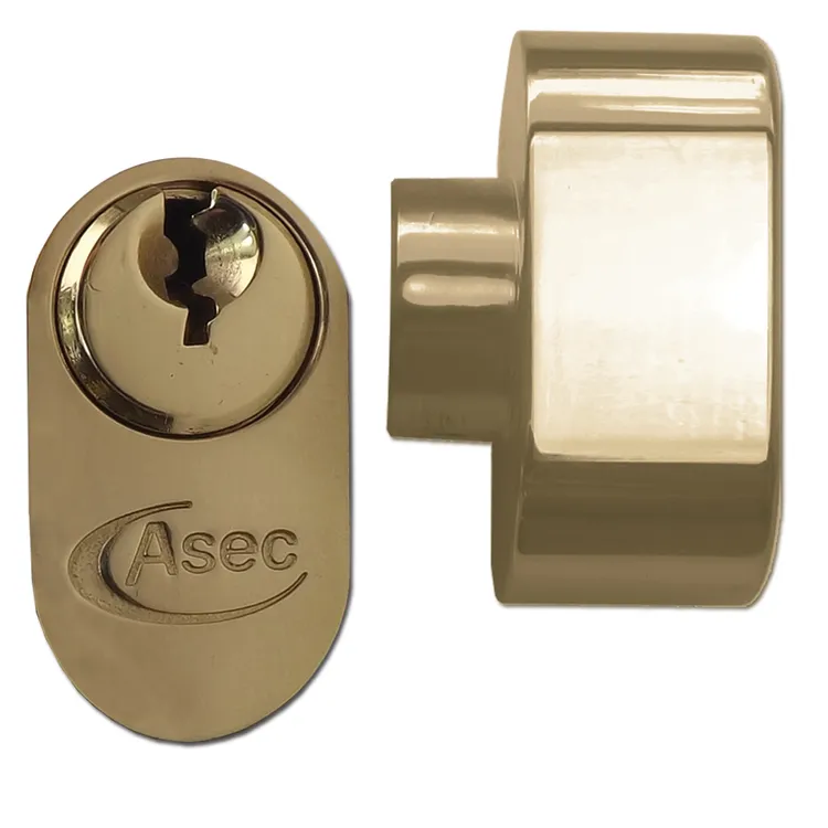 ASEC 5-Pin Oval Key & Turn Cylinder