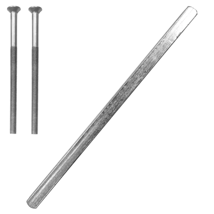 ASEC UPVC Spindle (160mm) & Screw (2x80mm) Pack