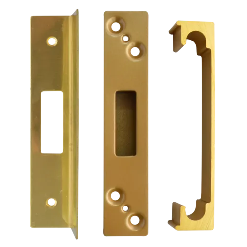 TSS Lever Lever UPVC Multipoint Door Handles - 92mm PZ Sprung 240mm Screw Centres - 270mm Long Backplate