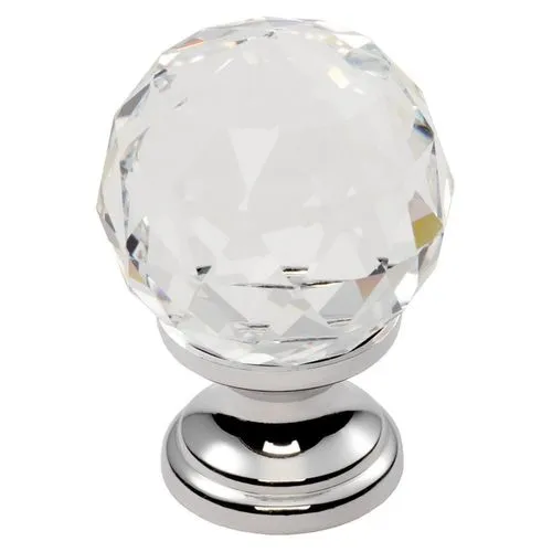 Carlisle Brass FTD670ACTC Clear Faceted Knob 25mm (LEAD TIME: 2-3 DAYS)