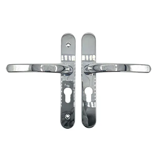 TSS Lever Lever UPVC Multipoint Door Handles - 48mm PZ - Sprung - 160mm Screw Centres