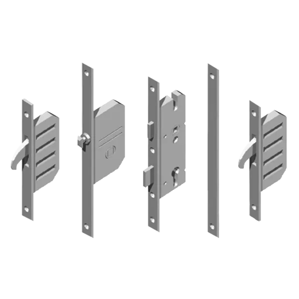 WINKHAUS AV2 EntryGuard Lever Operated Latch & Deadbolt 16mm Flat - 2 Hook