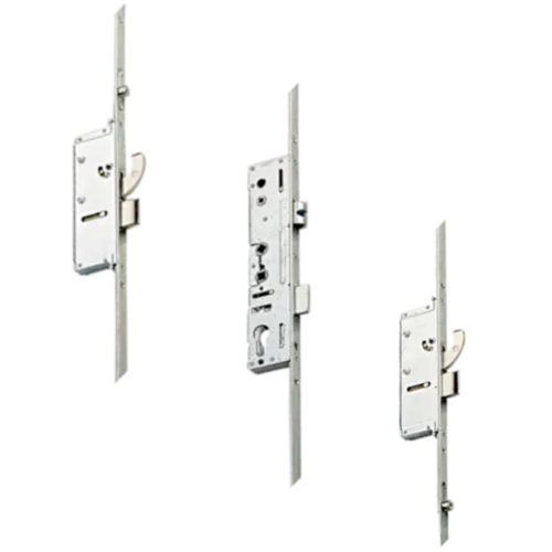 MILLENCO Mantis 3 Lever Latch & Deadbolt 92/62 Twin Spindle 2 Hook, 2 Deadbolt 20mm Radius Faceplate