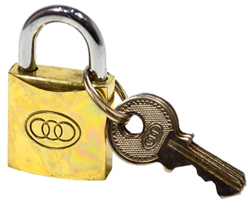 Tri Circle 25mm Open Shackle Brass Padlock