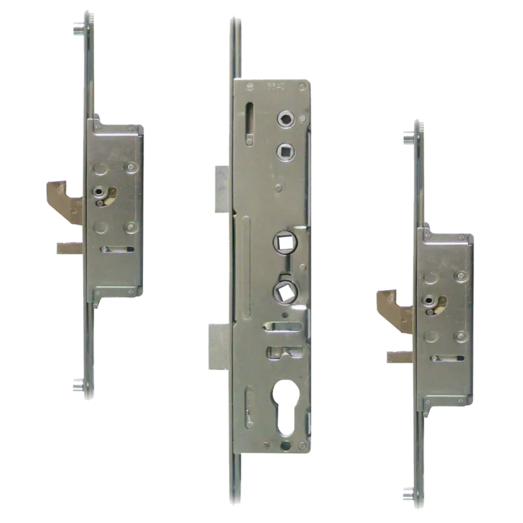 MILA Master Lever Operated Latch & Deadbolt Twin Spindle - 2 Hook & 4 Roller