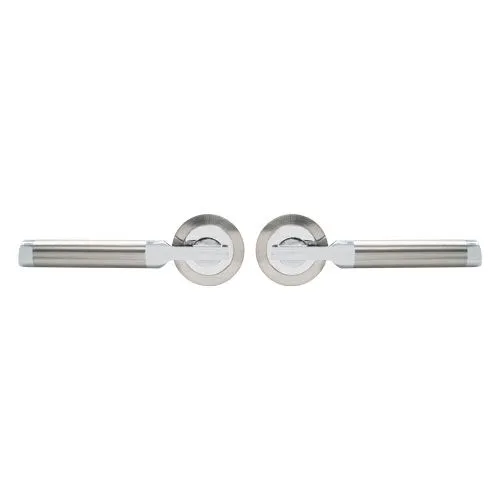 TSS Echo Lever Handles on Round Rose Door Furniture