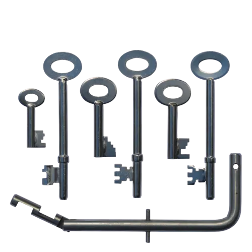 ASEC FB Key Set with 6 Keys including Fireman's Drop Key