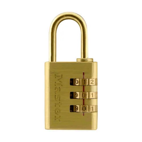 Master 630EURD 30mm Open Shackle Combination Brass Padlock