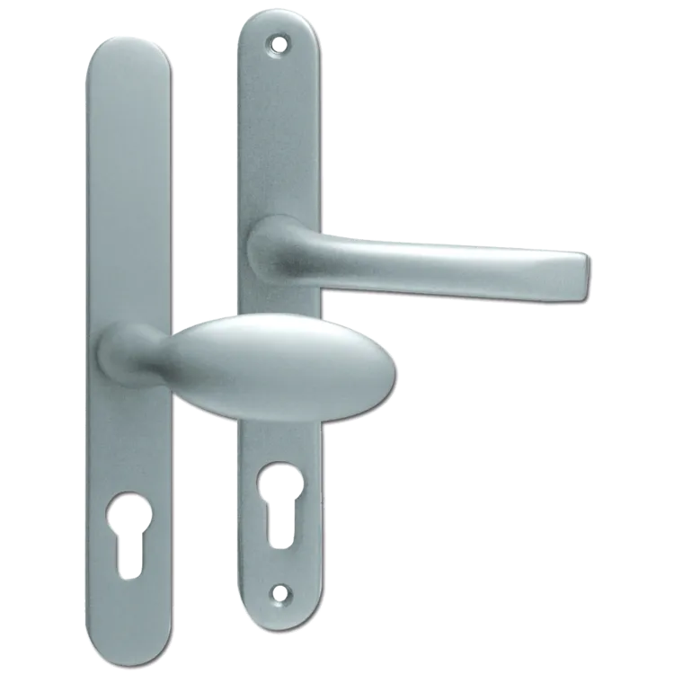 MILA Prolinea 92/62 Offset Lever/Pad UPVC Furniture - 240mm Backplate