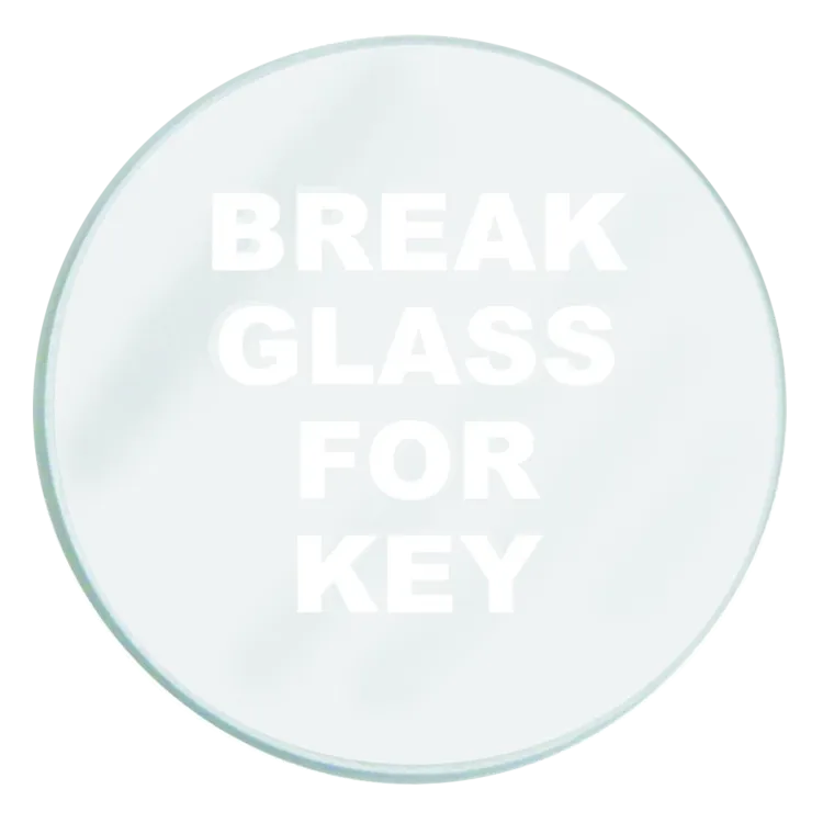 GLENDENNING Spare Glass To Suit Emergency Key Box