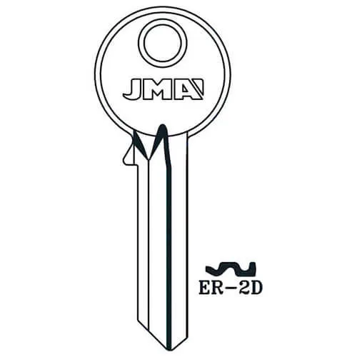 Copy Cylinder Cut Key - Steel