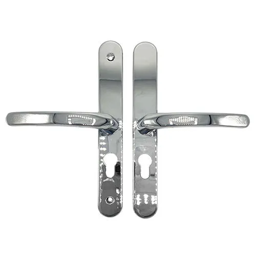 TSS Lever Lever UPVC Multipoint Door Handles - 48mm PZ - Sprung - 200mm Screw Centres