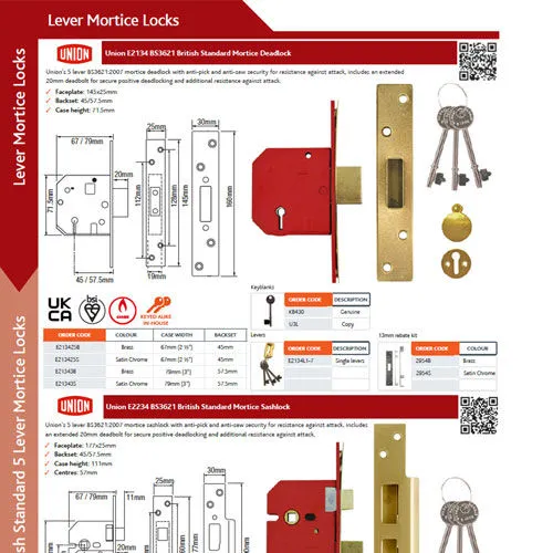 Mortice Lock Catalogue