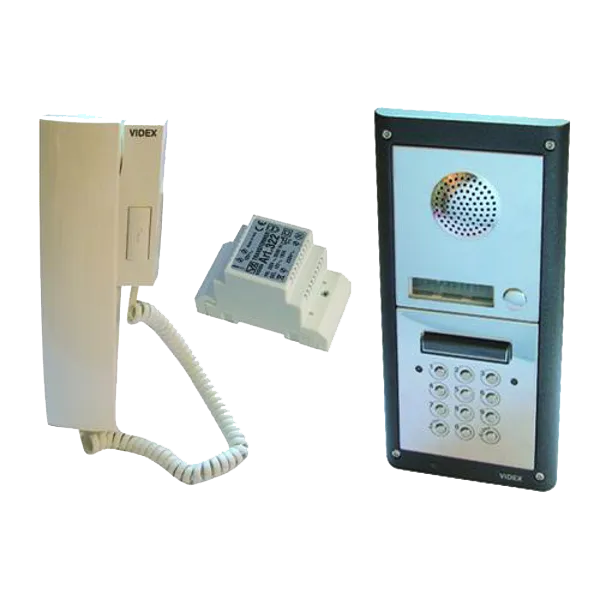 VIDEX 4K Series Audio 1 Way Intercom Kit Complete With Keypad