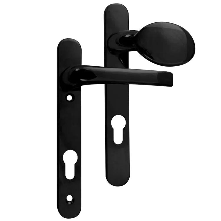 ASEC 92 Lever/Pad UPVC Furniture - 220mm Backplate