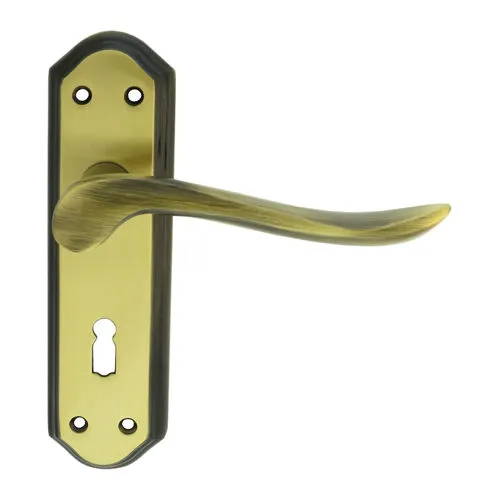 Carlisle Brass DL450FB Lytham Lever on Lock backplate (LEAD TIME: 2-3 DAYS)