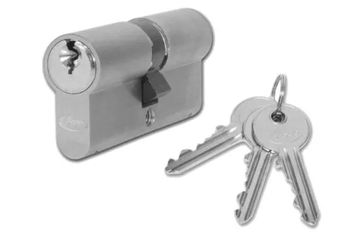 ASEC 6-Pin Euro Double Cylinder - 1 Bitted