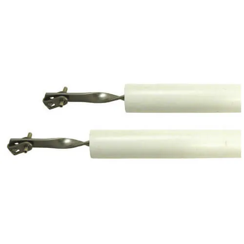 TSS Lever Lever UPVC Multipoint Door Handles - 70mm PZ - Sprung - 180mm Screw Centres - 7mm Follower