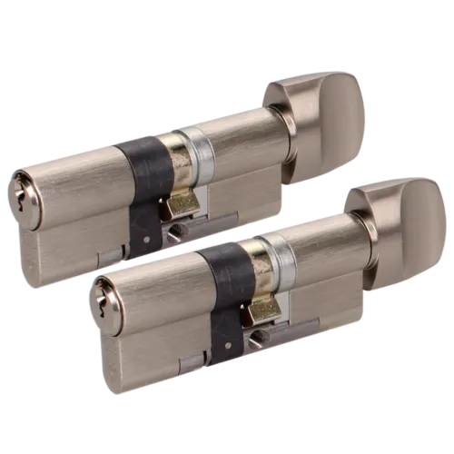 EVVA EPSnp Keyed Alike Pair KDZ Key & Turn Euro Cylinder 6 Keys TS007 3*