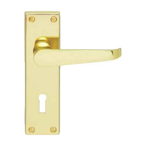 Carlisle Brass CBV30 Contract Victorian Lever On Lock Backplate (LEAD TIME: 2-3 DAYS)