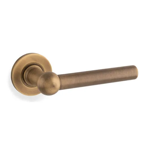 Alexander & Wilks AW250AB Siskin Lever on Rose - Antique Brass (LEAD TIME: 2-3 DAYS)