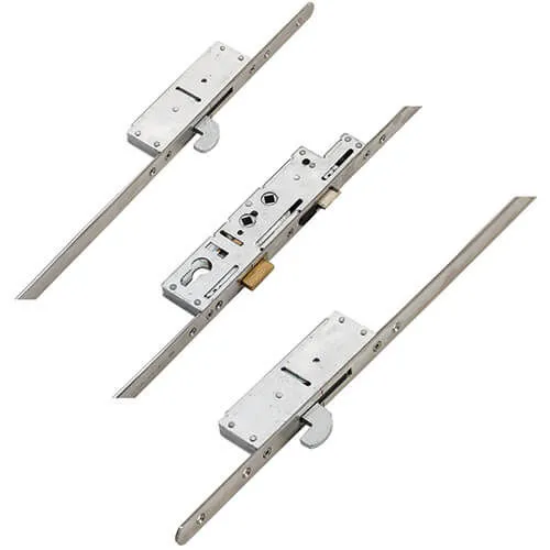 Fullex Crimebeater Latch Deadbolt 2 Hooks Double Spindle Multipoint Door Lock - 20mm Faceplate