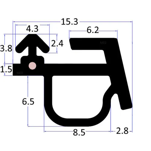 Extrudaseal BUBBLE020 Bubble Gasket