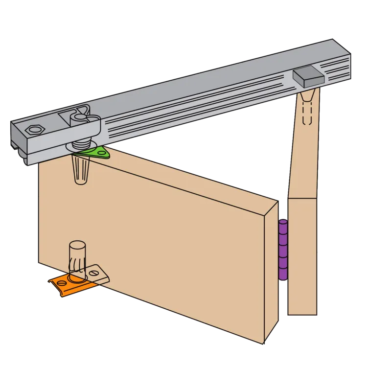 HENDERSON Bifold Folding Track Sliding Door Gear