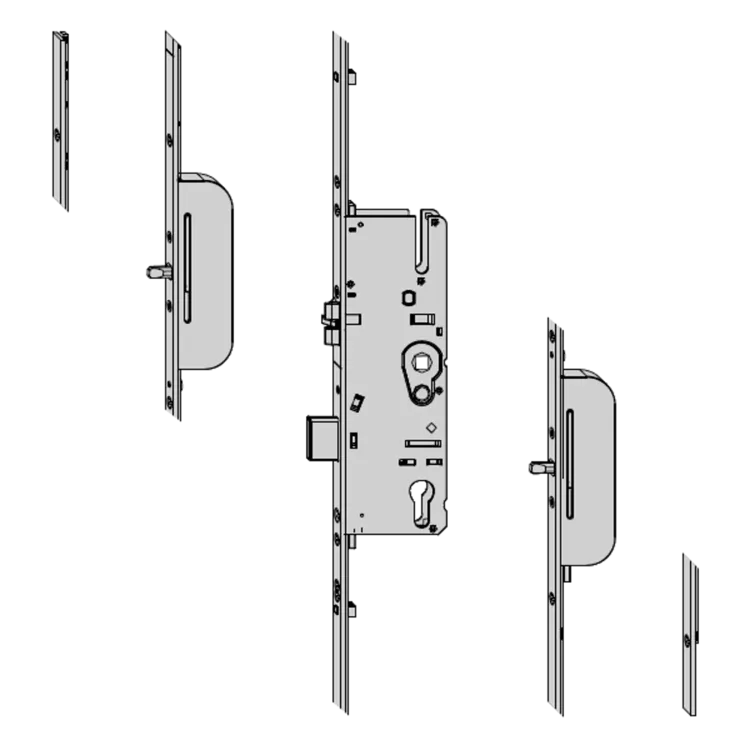 MACO Protect Lever Operated Latch & Deadbolt Multipoint Lock With Finger Bolt