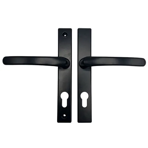 TSS Lever Lever UPVC Multipoint Door Handles - 72mm PZ - Sprung - 180mm Screw Centres