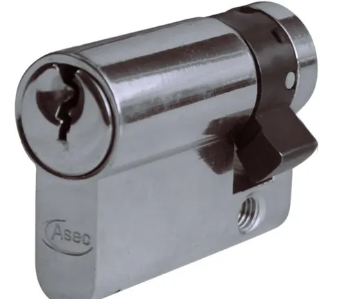 Asec Euro Half Cylinder With Adjustable Cam - 5 Pin