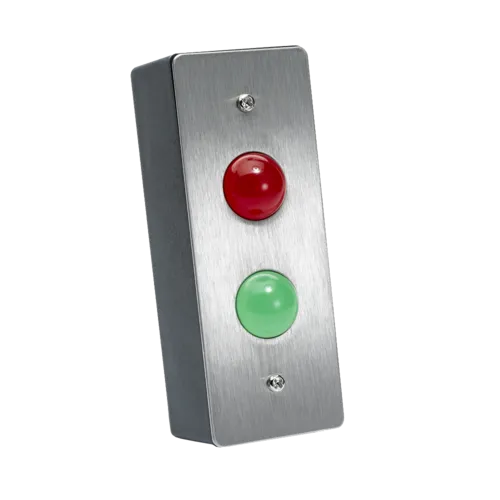 ICS TLM range LED Indicator Plate 1 Gang SS Red Green