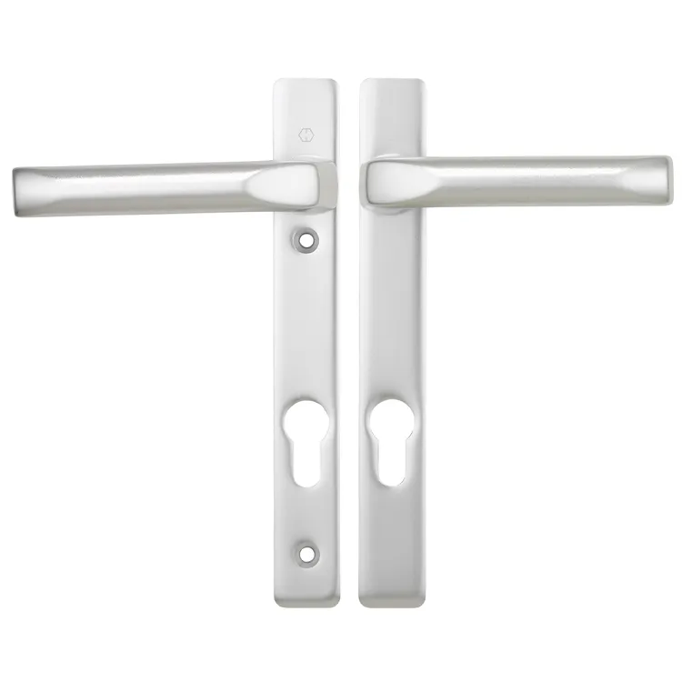 Hoppe London Lever Lever UPVC Multipoint Door Handles -  92mm PZ Unsprung 122mm Screw Centres