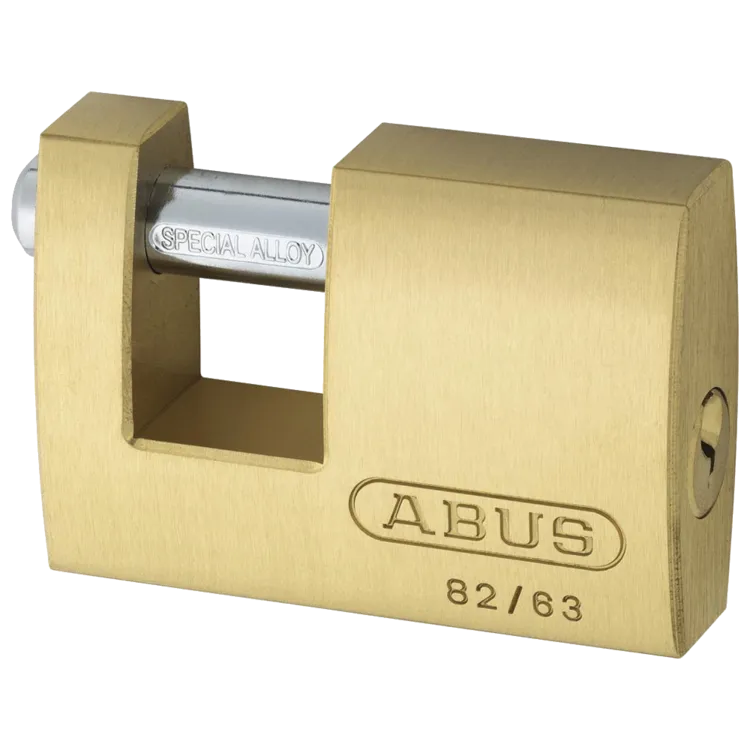 ABUS 82 Series Brass Sliding Shackle Shutter Padlock