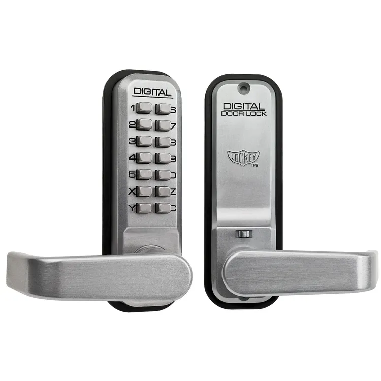 Lockey 2835 Tubular Mortice Latch Lever Handle Digital Lock With Holdback and Free Passage