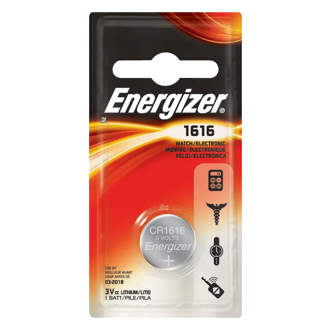 ENERGIZER CR1616 3V Lithium Coin Cell Battery