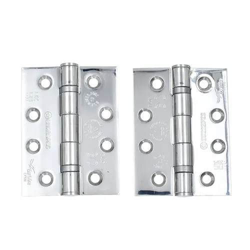 TSS BS EN Grade 13 Ball Bearing Hinge, Grade 316 Stainless Steel, 102mm x  76mm