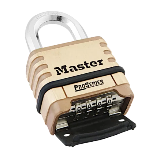 MASTER LOCK ProSeries 1175D Combination Padlock Open Shackle 57mm Brass Body