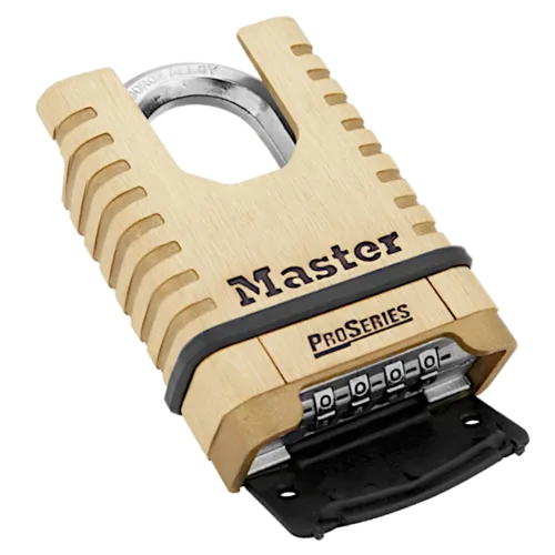 MASTER LOCK ProSeries 1177D Combination Padlock Closed Shackle 57mm Brass Body