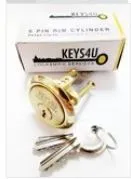 KEY129 Branded Rim Cylinder Brass