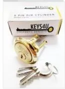 KEY129 Branded Rim Cylinders Nickel